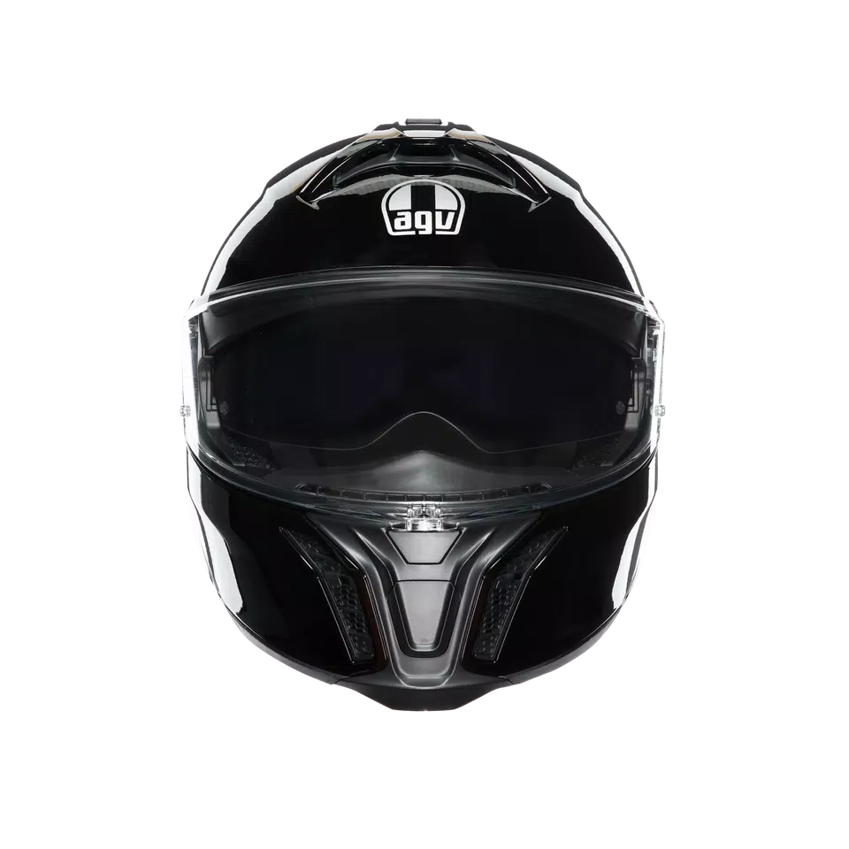 TOURMODULAR BLACK - MOTORBIKE FLIP UP HELMET E2206