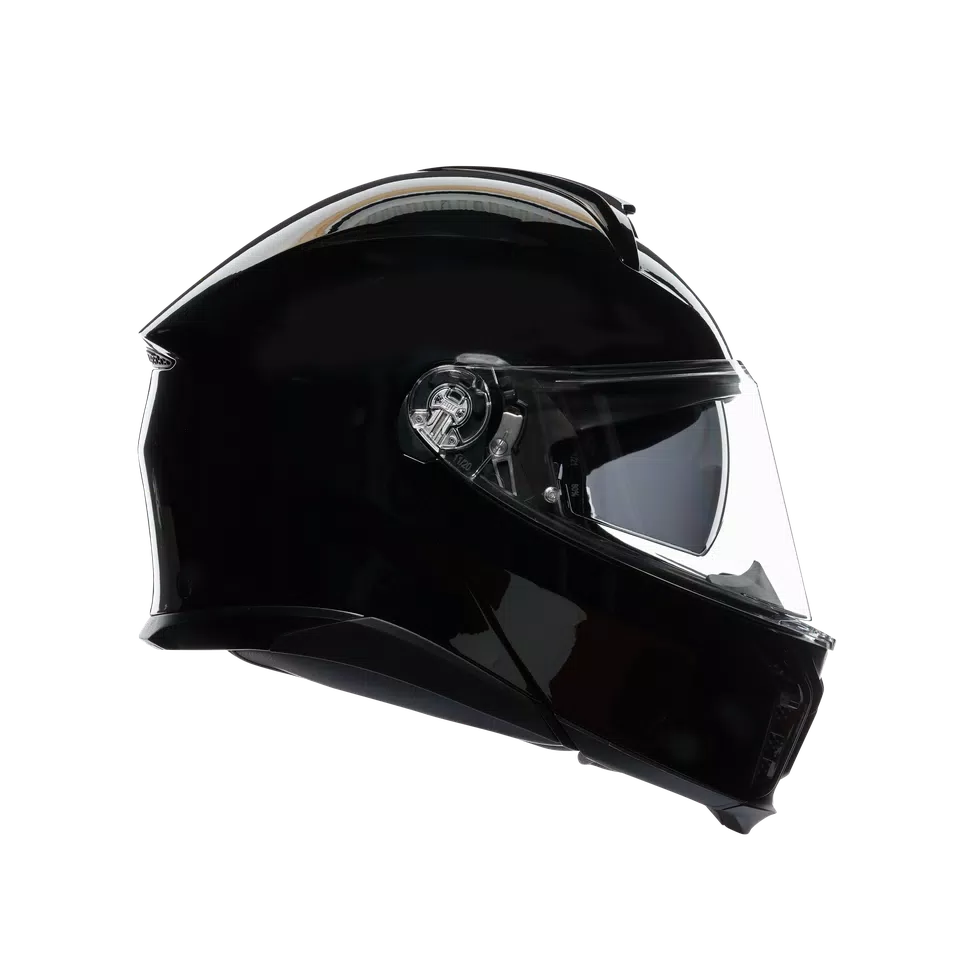 TOURMODULAR BLACK - MOTORBIKE FLIP UP HELMET E2206