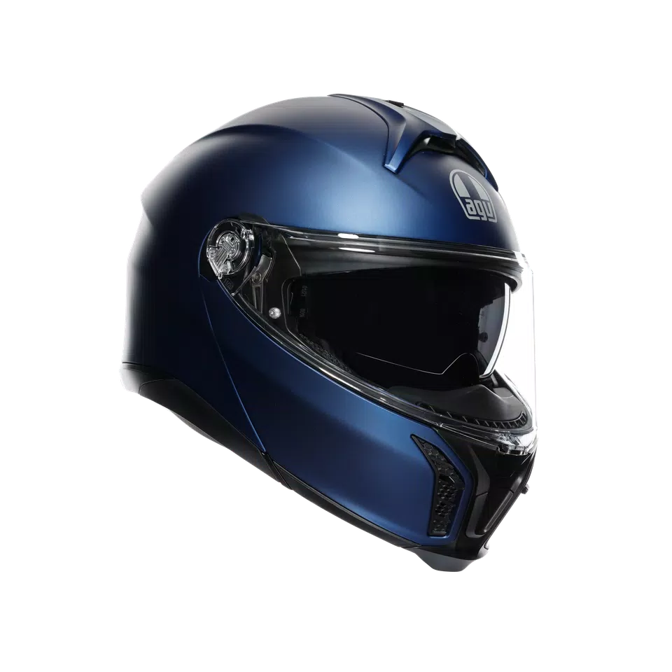 TOURMODULAR GALASSIA BLUE MATT - MOTORBIKE FLIP UP HELMET E2206
