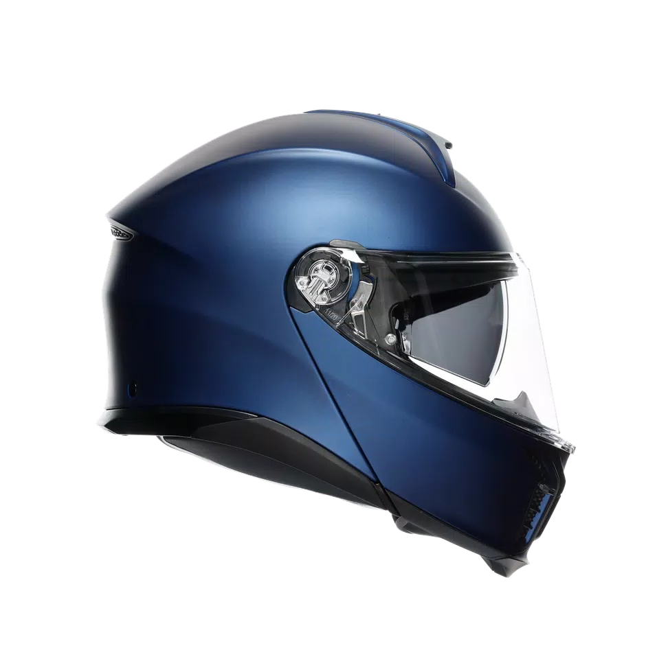 TOURMODULAR GALASSIA BLUE MATT - MOTORBIKE FLIP UP HELMET E2206
