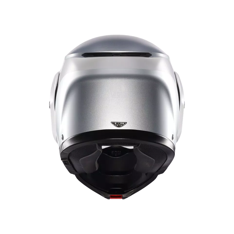 STREETMODULAR LEVICO MATT DOUBLE LIGHT GREY - MOTORBIKE FLIP UP HELMET E2206