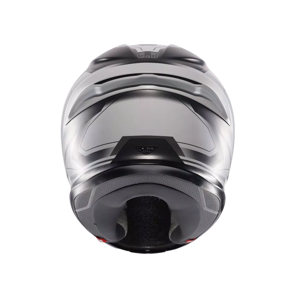 K6 S ULTRASONIC MATT BLACK/GREY - MOTORBIKE FULL FACE HELMET E2206