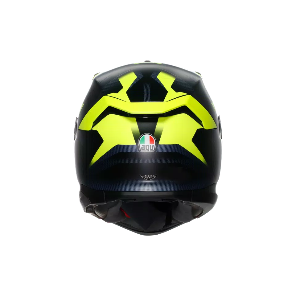 K7 AGV E2206 MPLK - GLIMPSE MATT BLACK/YELLOW FLUO