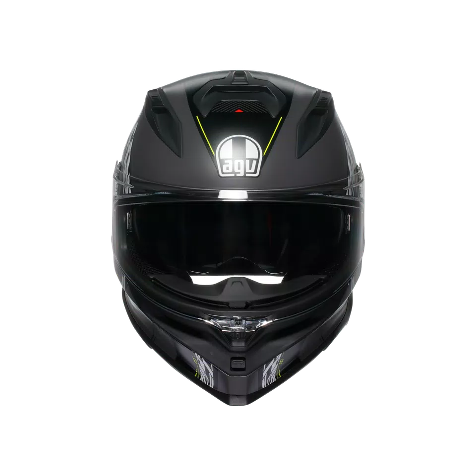 K7 AGV E2206 MPLK - KYBER MATT GREY/FLUO YELLOW