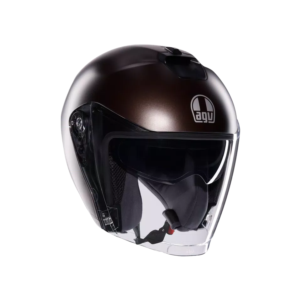 IRIDES MONO MATT PREGIATO BRONZE - MOTORBIKE OPEN FACE HELMET E2206