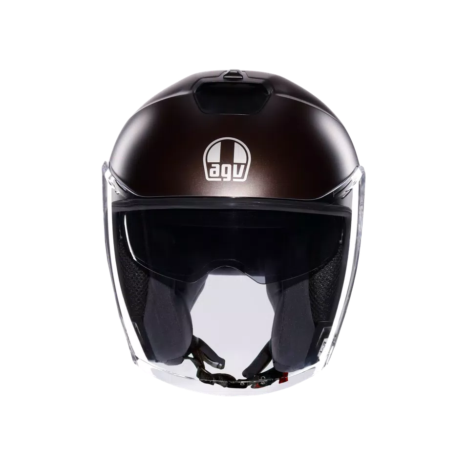 IRIDES MONO MATT PREGIATO BRONZE - MOTORBIKE OPEN FACE HELMET E2206
