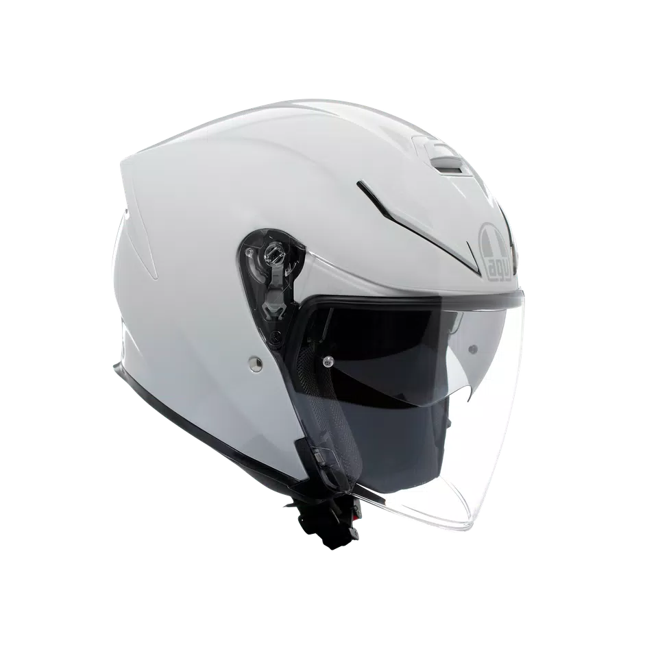 K5 JET EVO MONO STELVIO WHITE - MOTORBIKE OPEN FACE HELMET E2206