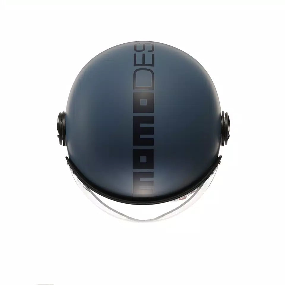 MOMODESIGN FGTR CLASSIC MATT DUSTY BLUE / BLUE - JET HELMET WITH VISOR E2206